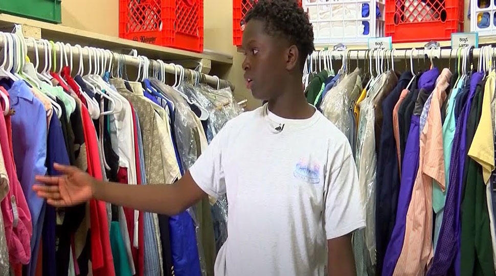 13-year-old creates school closet to give clothes and supplies to classmates in need