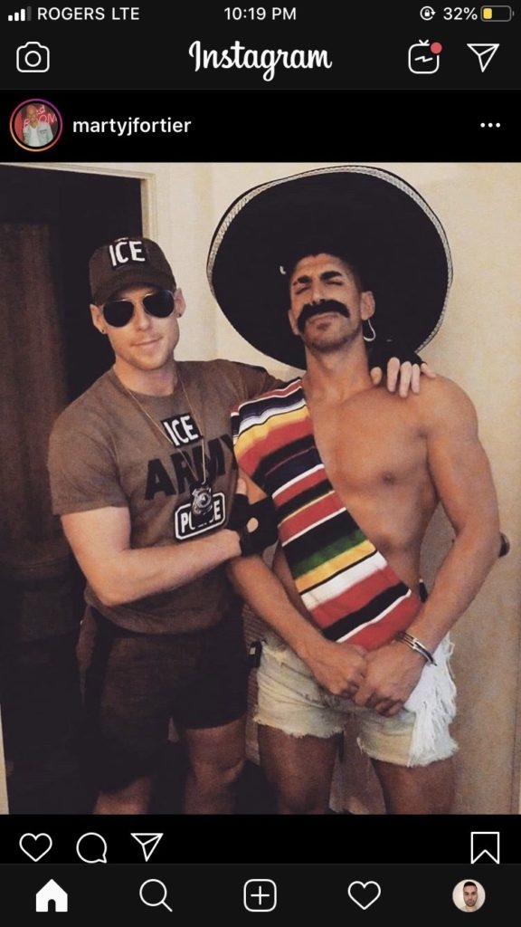 Gay couple dress as ICE officer and ‘racist’ Mexican trope for Halloween