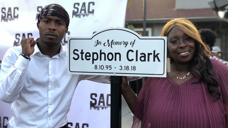 Family of Stephon Clark feels loved as memorial street sign is unveiled