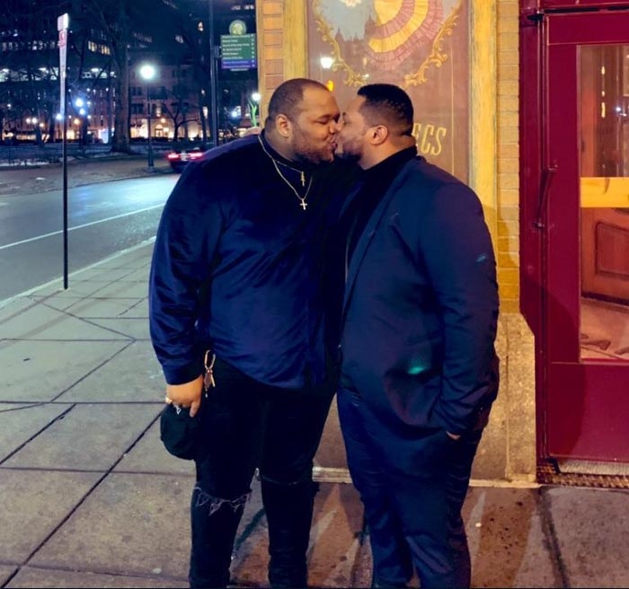 Black gay man shares loving picture with boyfriend to make important point