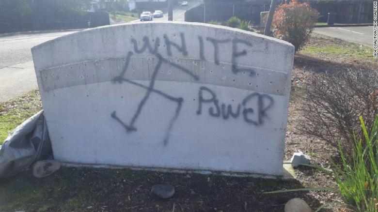 Newly-opened Sikh temple property is vandalized with swastikas and graffiti