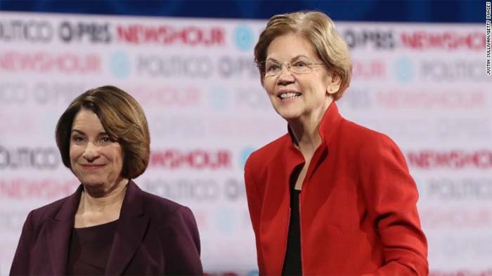 New York Times editorial board endorsement: Elizabeth Warren and Amy Klobuchar for Democratic nomination