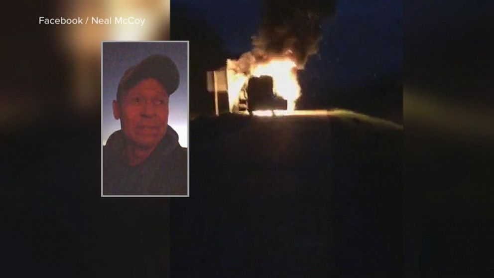 Country music star’s tour bus goes up in flames
