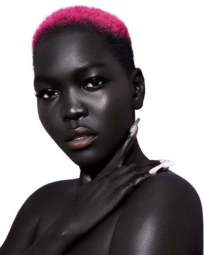 Meet Nyakim Gatwech, the lady who has got the ‘darkest’ skin in the world