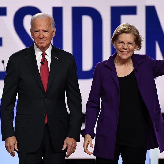 Biden earns backing from Warren, swing-state Democrats in show of unity against Trump