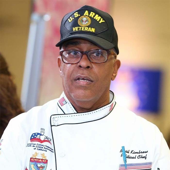 Chef Basil Kimbrew New Acting Chair California Democratic Party Veterans Caucus, thanks the People with a Special Message