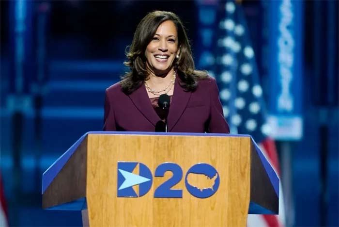 Kamala Harris accepts nomination for vice president, making history at DNC