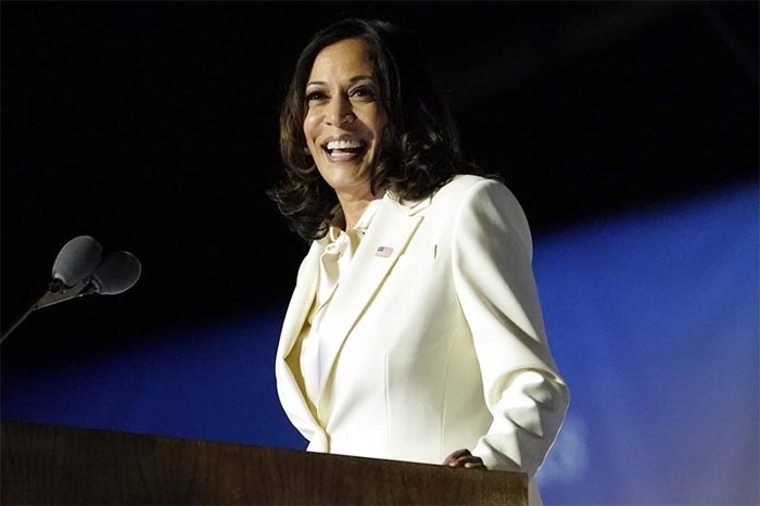 Harris pays tribute to Black women in 1st speech as VP-elect