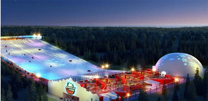 Florida’s First and Only Snow Amusement Park Will Have Tubing, Snowman Building, a Giant Igloo, and More