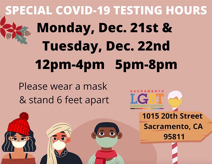 The Center extends COVID-19 testing hours for the holidays