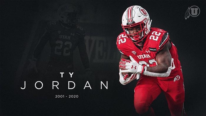 Utah star freshman running back Ty Jordan has died at 19