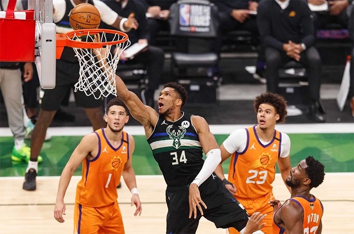 Bucks finish off Suns for first NBA championship in 50 years behind Giannis Antetokounmpo’s epic closeout performance
