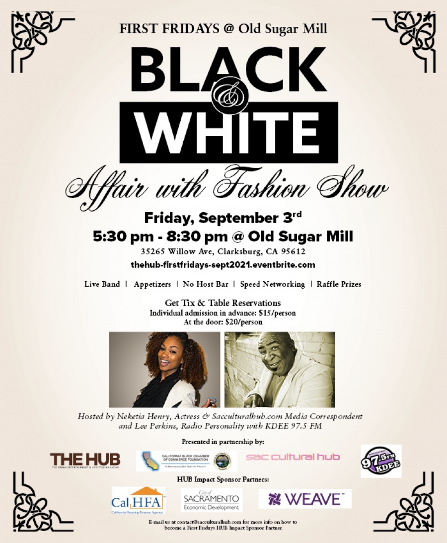 FIRST FRIDAYS Black &amp; White Affair special event