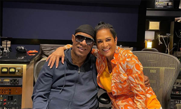 Sheila E working with Stevie Wonder on his first new album in 16 years