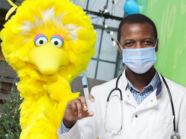 Big Bird Gets COVID-19 Vaccine, Just in Time for Child Approval
