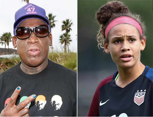 Dennis Rodman’s Daughter Trinity Opens Up About Their Relationship After He Surprises Her at a Game