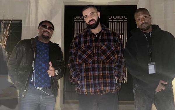 Kanye West Hangs Out with Drake After Saying He Wants to Put Rappers’ Feud ‘to Rest’