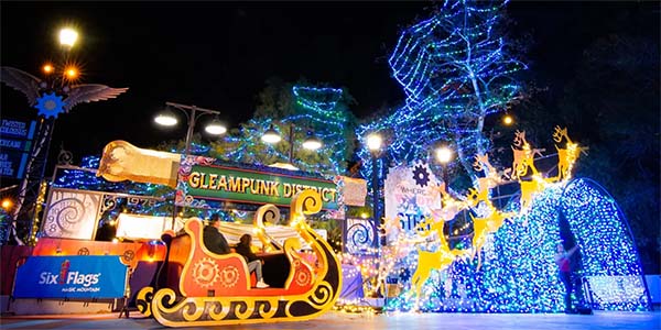 Six Flags Magic Mountain Lights Up the Holiday Season
