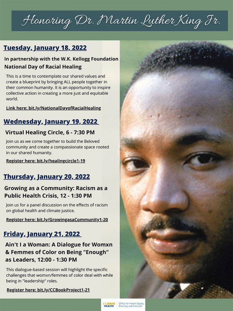 The National Day of Racial Healing events in honor of Dr. Martin Luther King Jr.