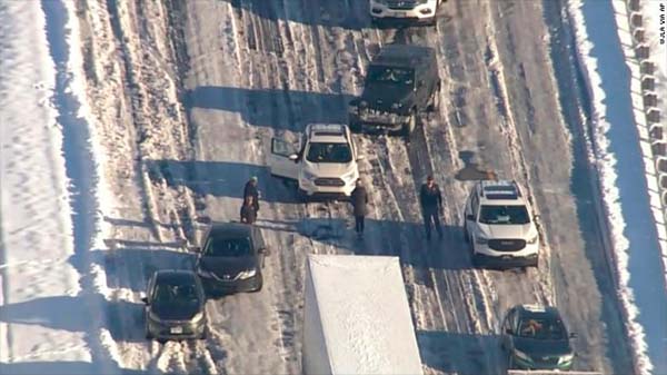 Motorists have been stranded on a major interstate in Virginia since last night