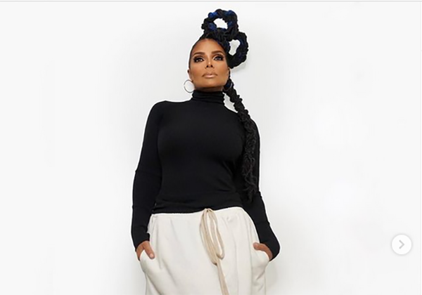 Janet Jackson’s Sculptural Faux Locs Look Like an Infinity Symbol