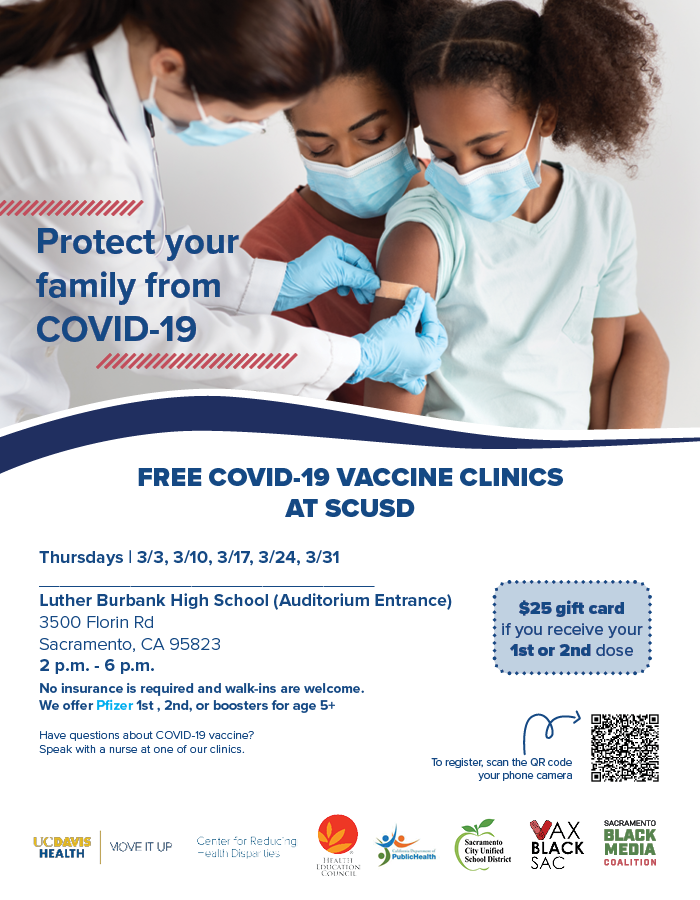 FRIDAYS @ St. Paul Missionary Baptist Church in Oak Park, Sacramento – Get the FREE COVID-19 Vaccine