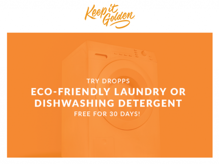 Try Dropps Eco-Friendly Laundry or Dishwashing Detergent Free for 30 Days!