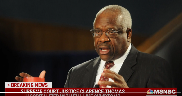 Supreme Court Justice Clarence Thomas hospitalized with flu-like symptoms