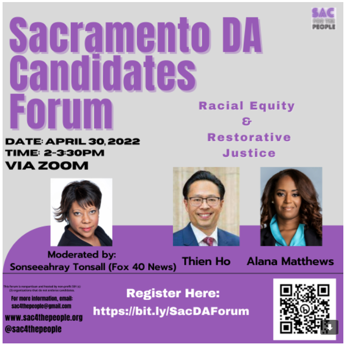 Sacramento District Attorney Candidate’s Forum
