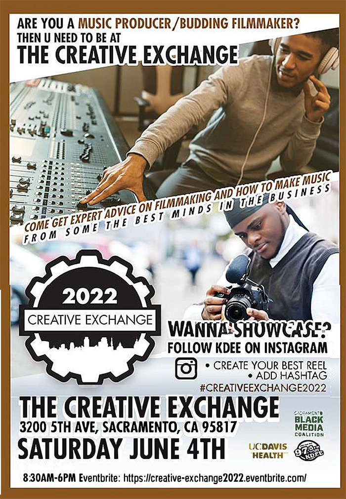 Don’t  Miss The Creative Exchange Showcase: Music, Art, Entertainment | Sat-June 4th in SacTown