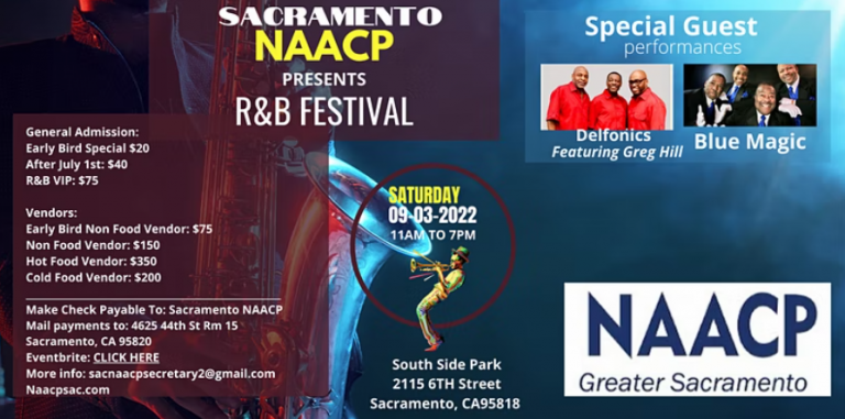 2022 Sacramento NAACP Rhythm & Blues (R&B) Festival