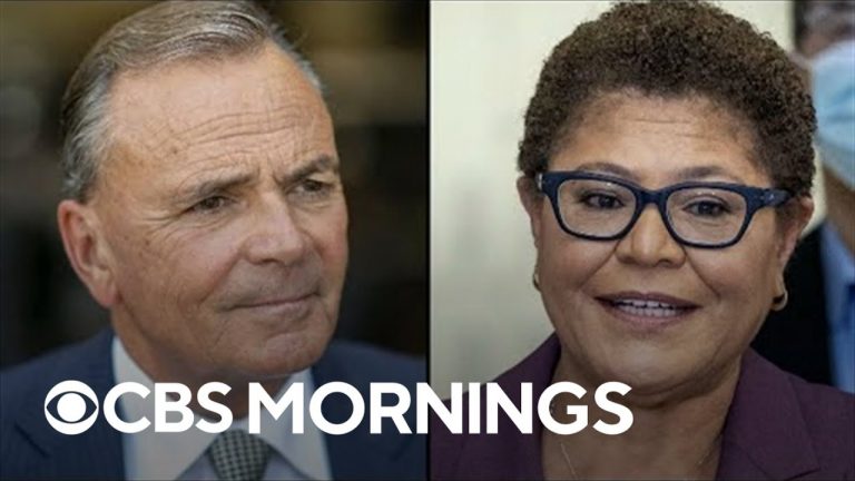 Frontrunners Karen Bass and Rick Caruso faceoff in Los Angeles mayoral race