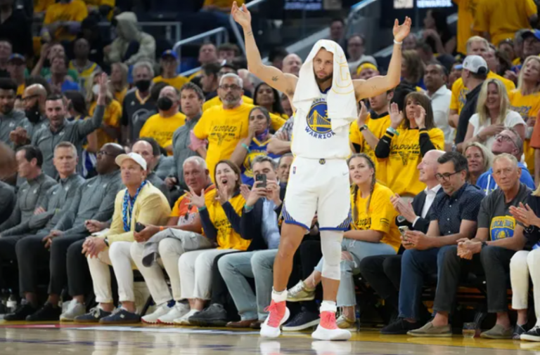 Golden State Warriors guard Stephen Curry’s 233-game run of made 3-pointers ends in NBA Finals