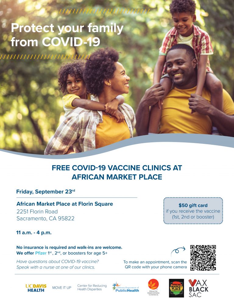FREE COVID-19 Vaccine Clinic at African Market Place in South Sacramento