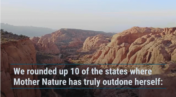 The 10 Most Naturally Beautiful States in the U.S.