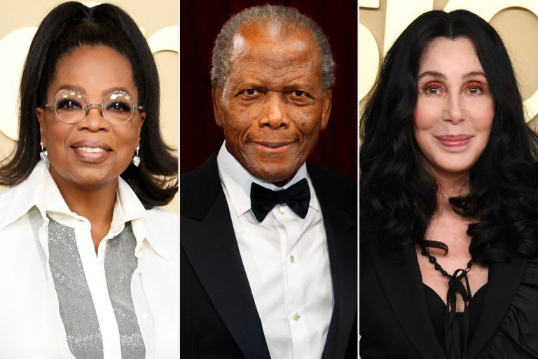 Oprah Winfrey and Cher Remember Their Friend Sidney Poitier at Premiere of Apple TV+ Doc