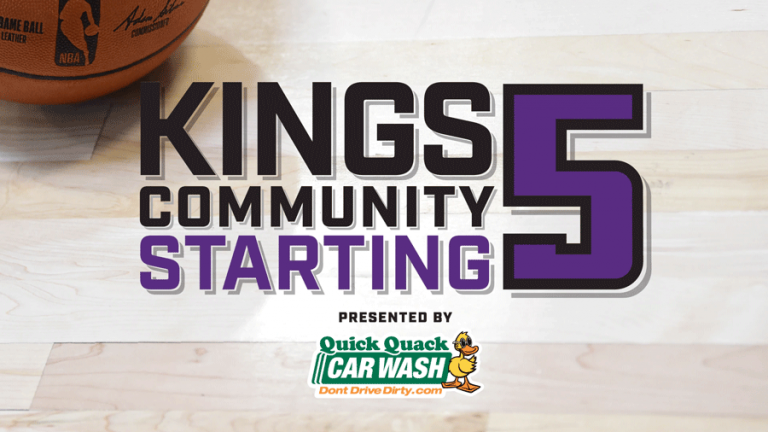 Sacramento Kings Announce Second Season of Community Starting 5 Presented by Quick Quack Car Wash