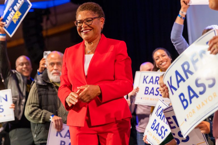 In Historic Win, Rep. Karen Bass Is Elected First Black Woman Mayor of L.A.