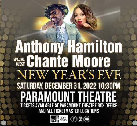 New Year’s Eve concert starring Anthony Hamilton with special guest Chante Moore