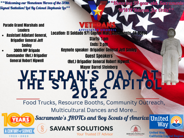 Veteran’s Day at The State Capitol 2022