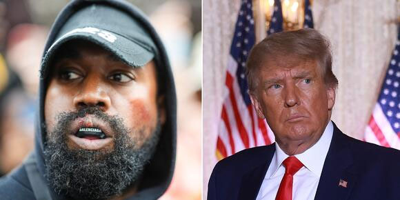 Kanye West says Donald Trump screamed at him during dinner at Mar-a-Lago, telling Ye he will lose in 2024 if he runs for president