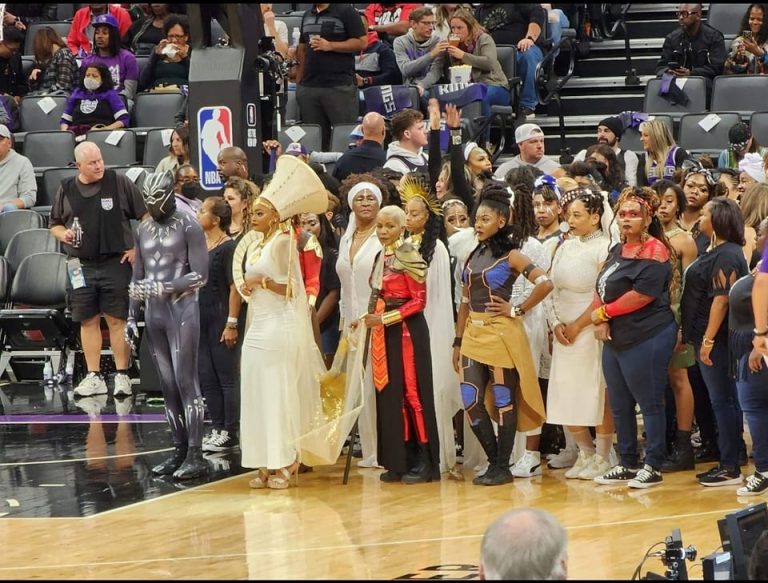 WERE YOU THERE! Wakanda Forever performance by the 100s Unit at the Kings Game