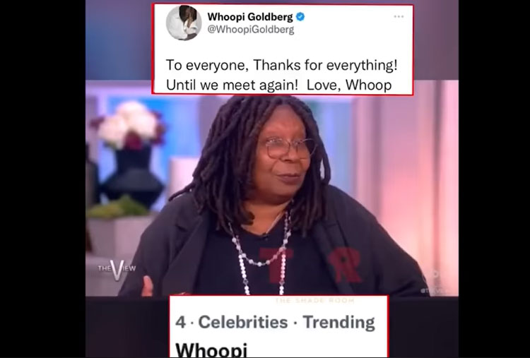 Whoopi Goldberg Announces Twitter Exit