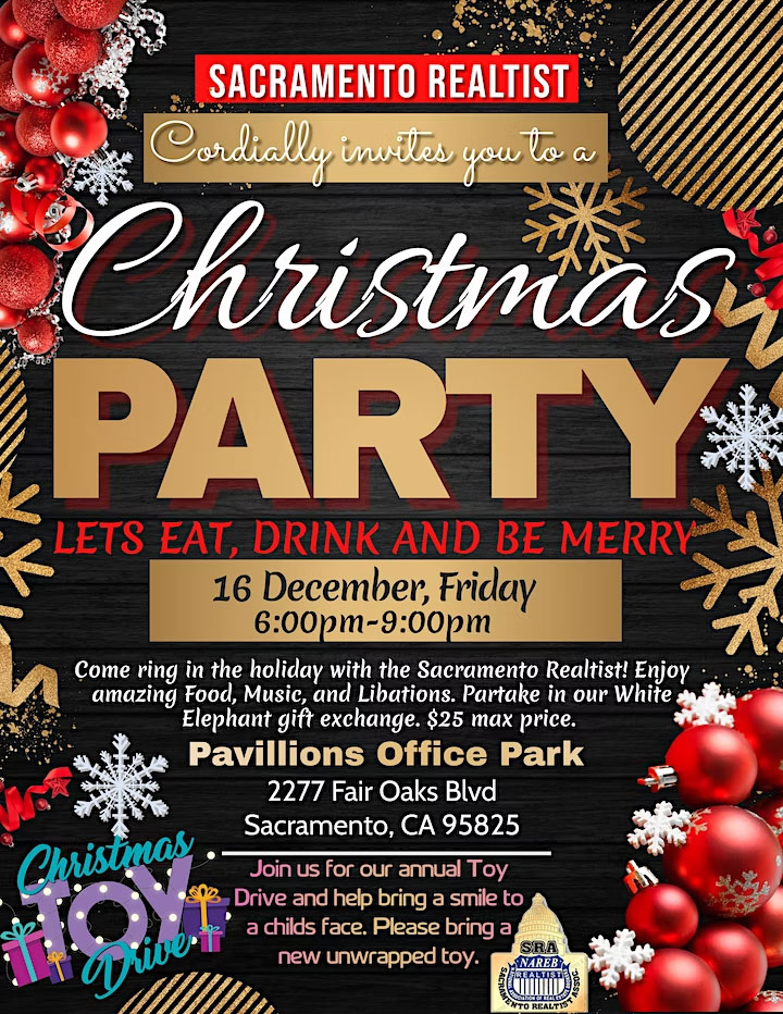 Sacramento Realtist 2022 Christmas Party & Toy Drive