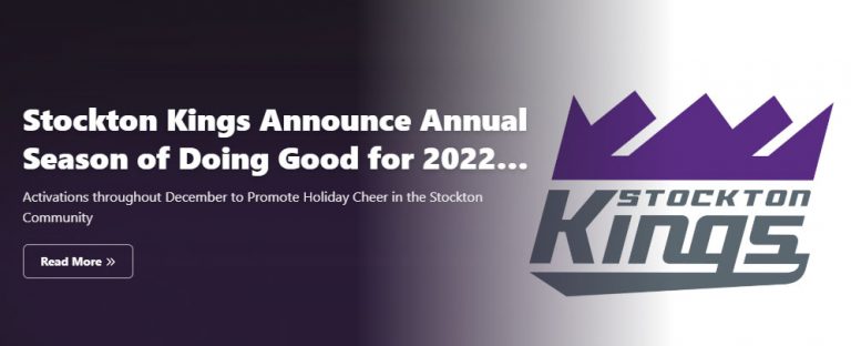 Stockton Kings Announce Annual Season of Doing Good for 2022 Holiday Season