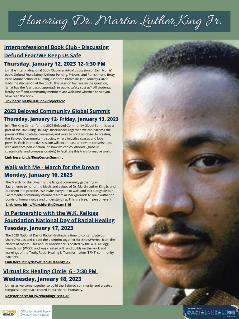 Activities Honoring Dr. Martin Luther King Jr.