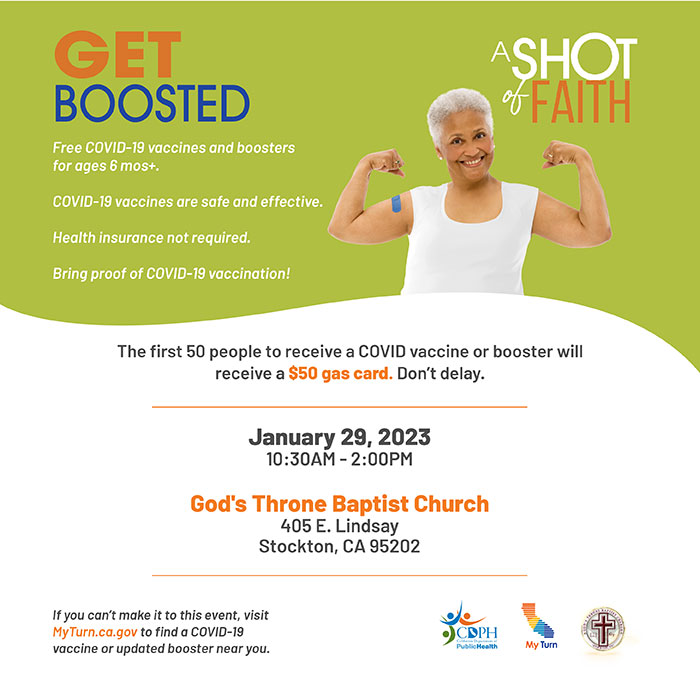 Jan 29th Get Boosted with a Shot of Faith!