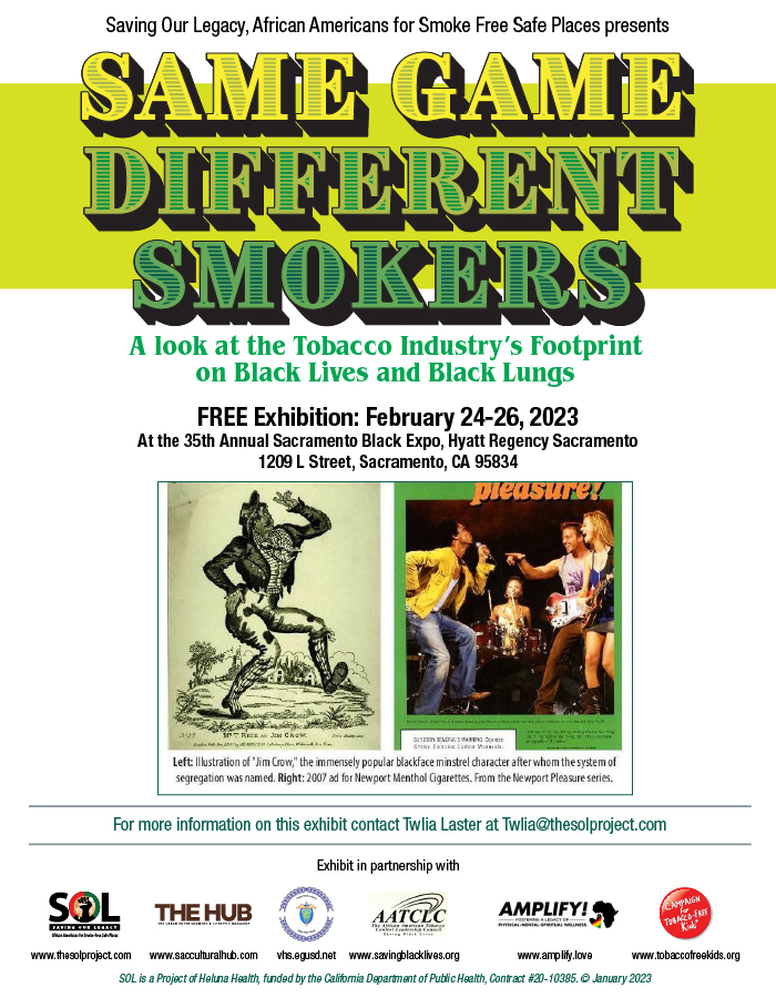 Same Game Different Smokers Exhibit at Black Expo | February 2023