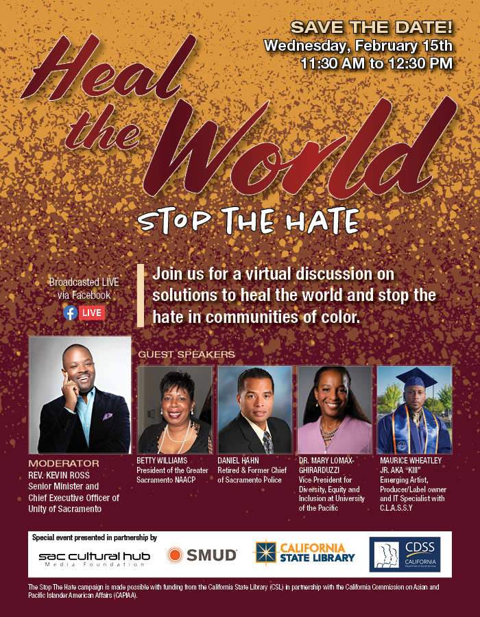 Heal the World and Stop the Hate virtual event