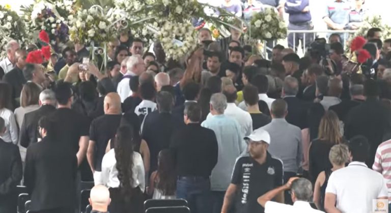 Pele’s funeral: Brazil legend given joyous send-off